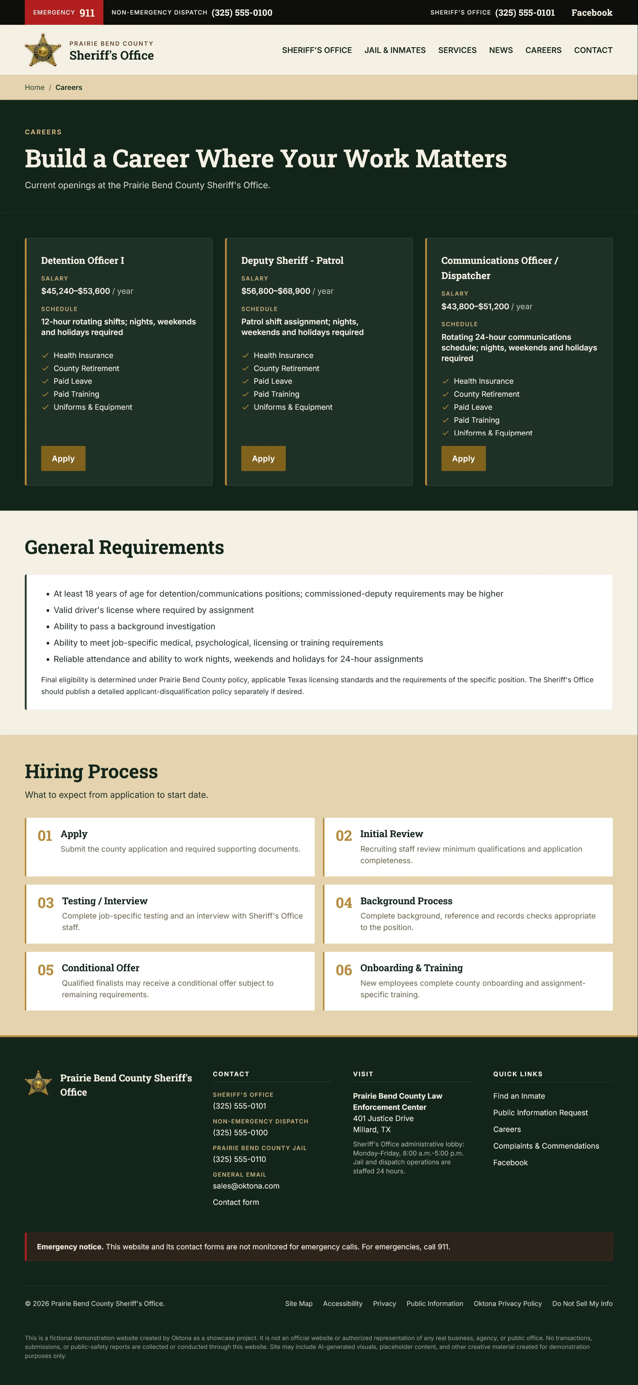 Careers page