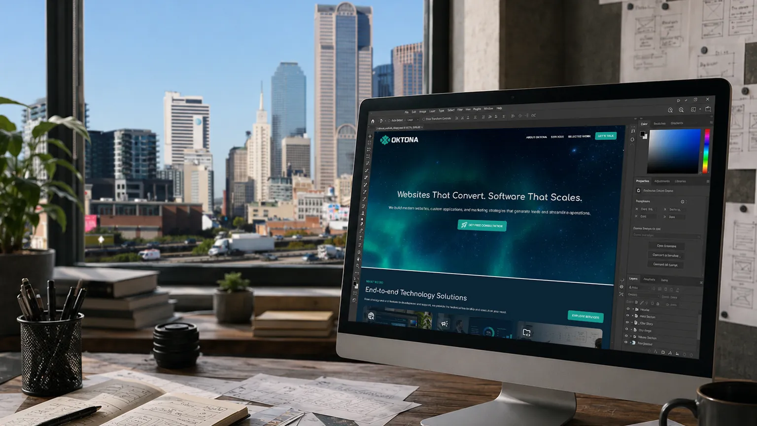 Oktona builds quality websites