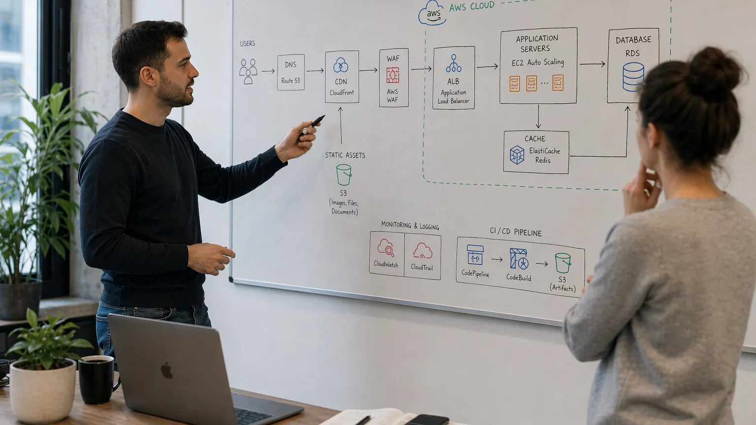 Custom software development workspace and application interface