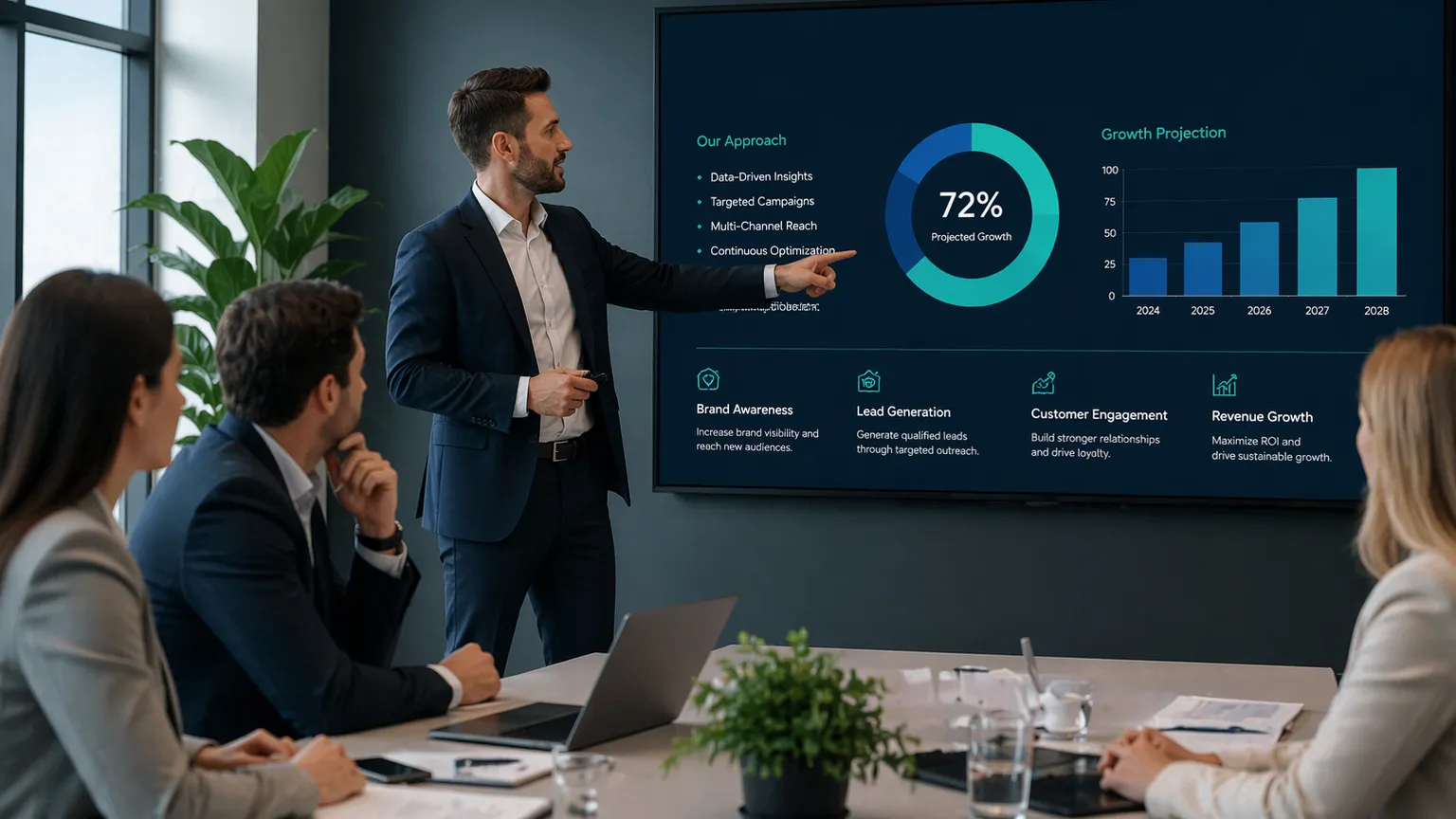 Digital marketing campaign planning interface