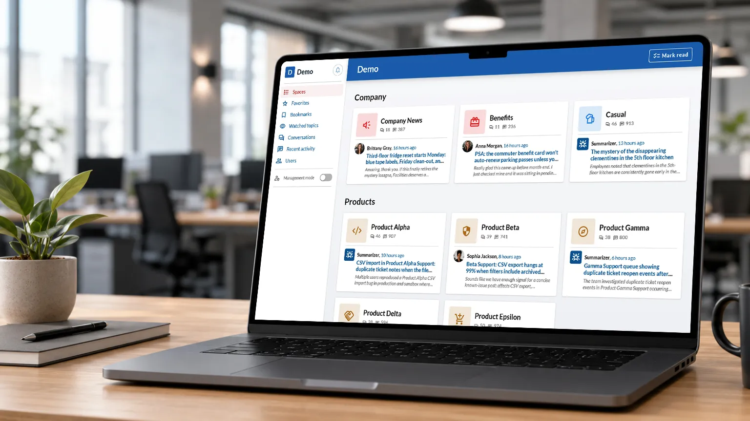VOSTORQ Communication Platform interface