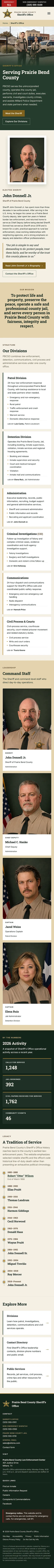 Mobile version of office page