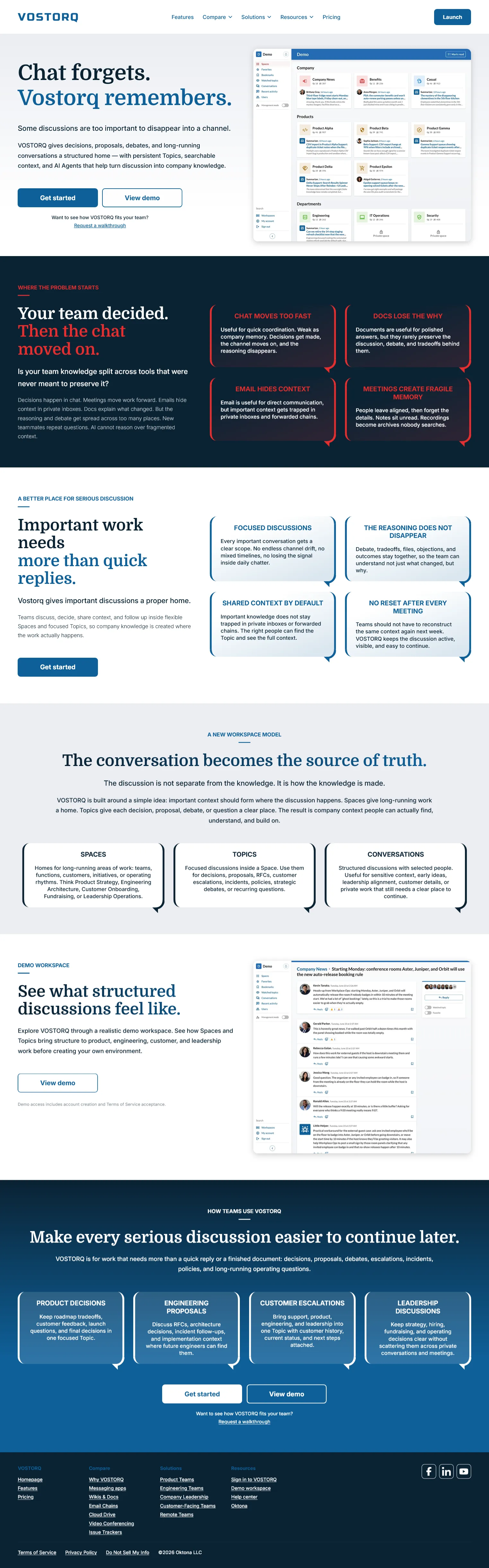 VOSTORQ website home page